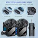 Micrófono Corbatero Receptor 3 En 1 Calidad Premium X 2 2