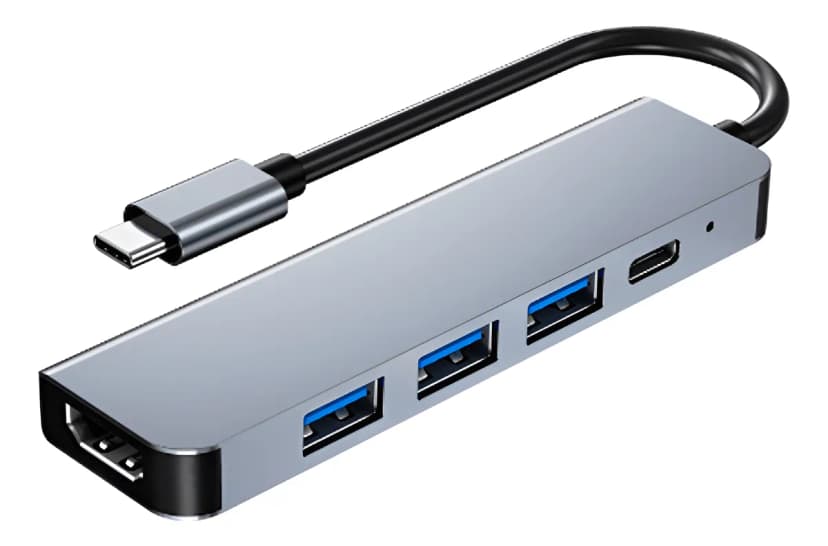 Hub Adaptador 5 En 1 Gtc Tipo C A Usb 3.0 Usb 2.0 Hdmi Usb C