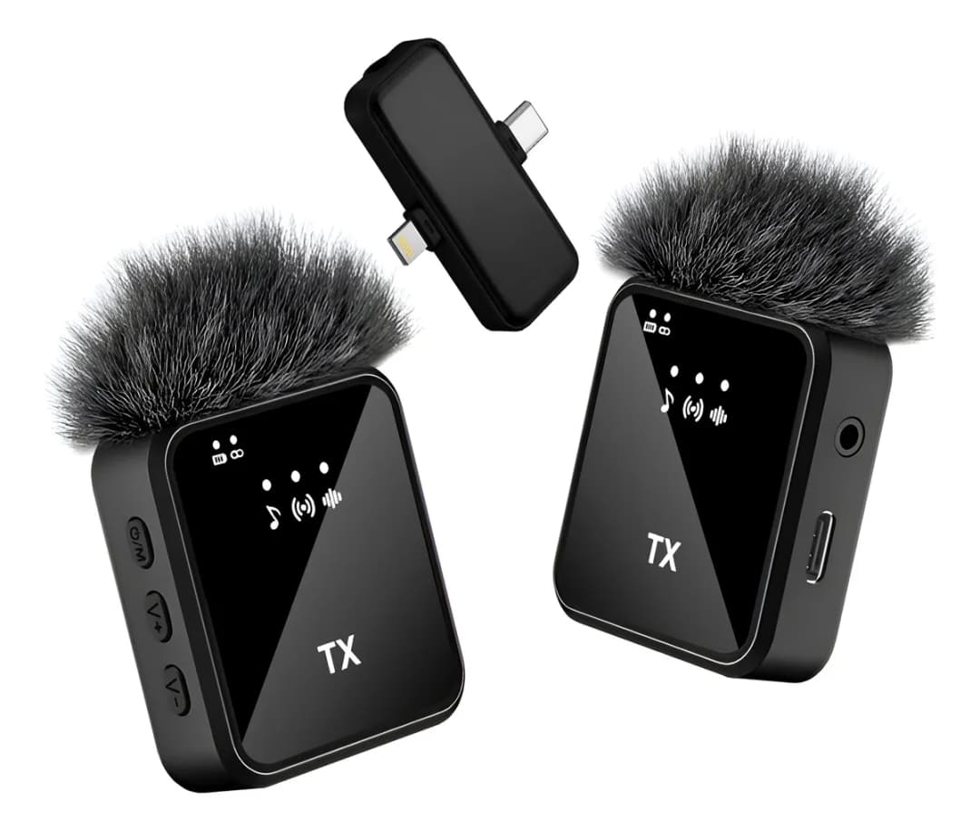 Micrófono Corbatero Receptor 2 En 1 Calidad Premium X 2