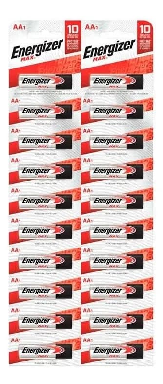 Pila AA Energizer MAX E91 Alcalina - Blister de 20 Unidades